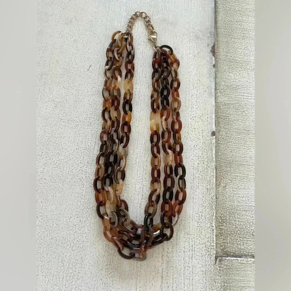 Tortoise Triple Strand Necklace - Picture 7 of 8